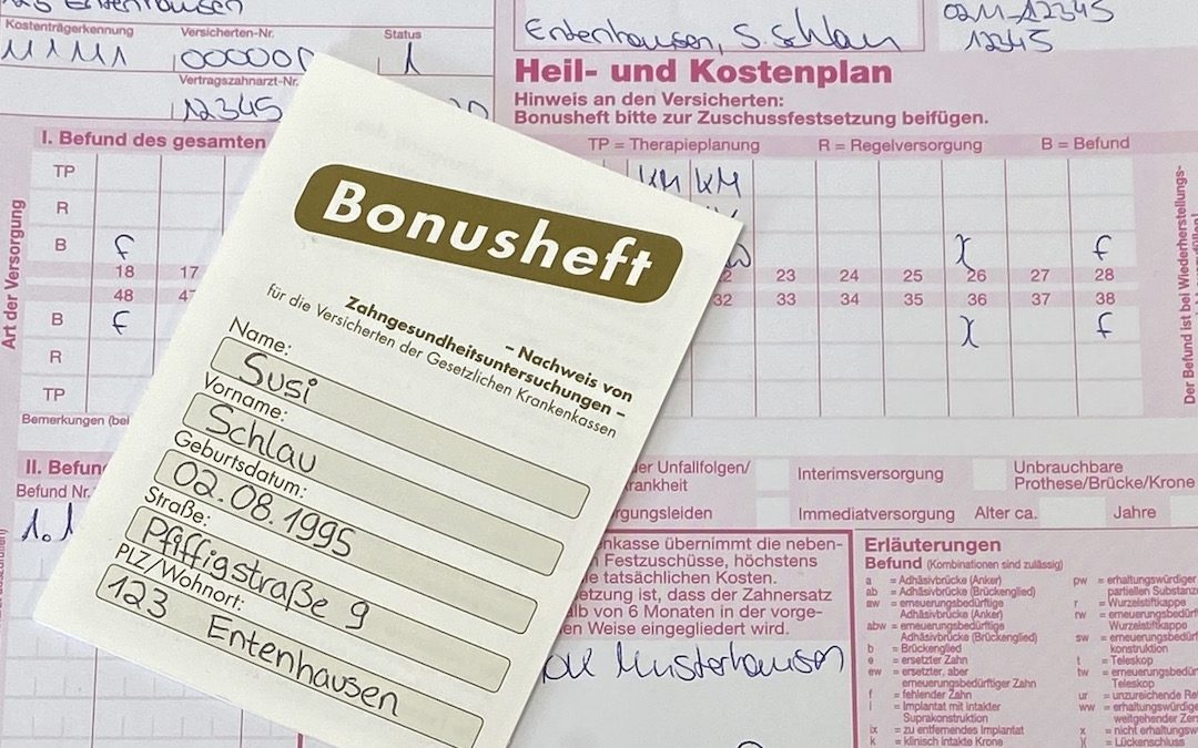 Deutscher Zahnversicherungs-Service Blog Bonusheft wird digital Heil- und Kostenplan